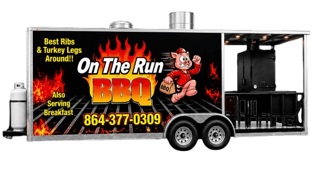 On The Run BBQ food truck trailer